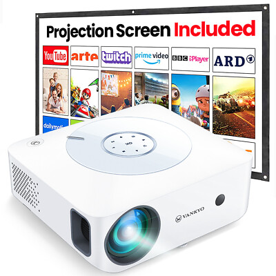 #ad VANKYO Leisure 530W Video Projector LCD Home Theater 5G WiFi 4K 1080P Full HD $45.99