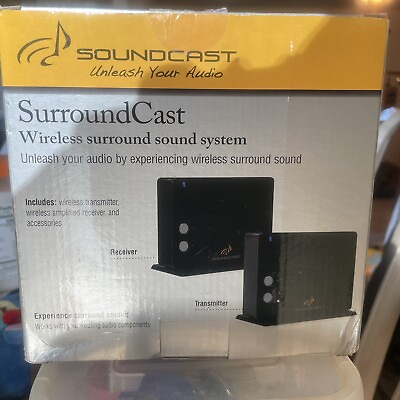 #ad Soundcast SurroundCast Wireless Surround Sound Kit Model SCS100 $150.00