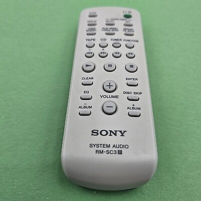 #ad Sony System Audio Remote Control RM SC3 OEM Original Replacement Tested $7.99
