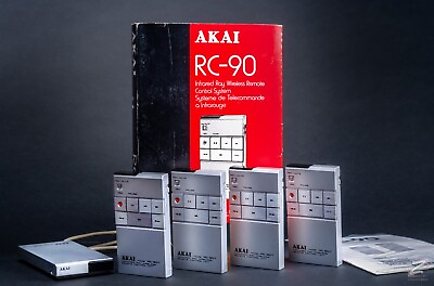 #ad 4 Akai RC 90 Infrared Remote Systems RC 21 for GX 747 GX 646 Reel to Reel $4999.00