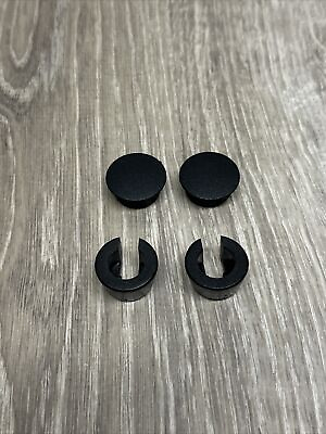 #ad BOSE UFS 20 Speaker Floor Stand Spacer 2X And Caps 2X Black $25.00