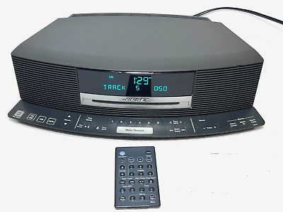 #ad BOSE WAVE MUSIC SYSTEM CD AM FM Radio Alarm w Remote Touch Pad ***SEE VIDEO*** $229.99