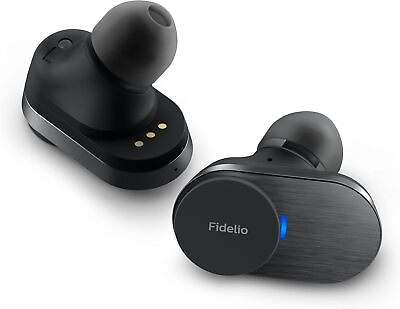 #ad PHILIPS Fidelio T1 True Wireless Headphones Active Noise Canceling Pro BLACK $85.10