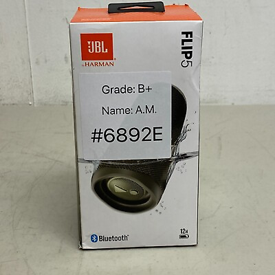#ad JBL Flip 5 Portable Waterproof Bluetooth Wireless Speaker IPX7 Olive Green $75.55