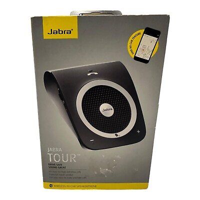 #ad JABRA Tour Bluetooth 3.0 In Car Speakerphone HFS101 Open Box Tested And Working $34.99