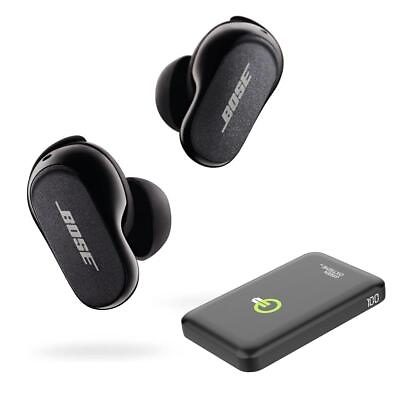 #ad Bose QuietComfort Earbuds II Triple Black With Portable Power Bank #B707300010P $228.00