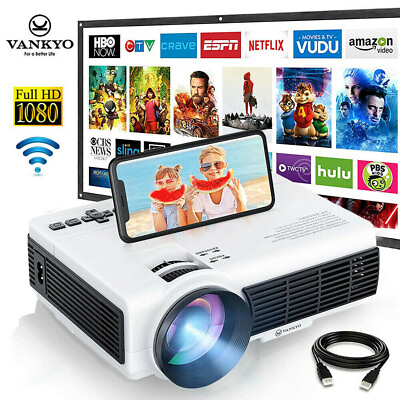 #ad VANKYO Leisure 3W Mini Wireless Projector LED 1080P HD WIFI Home Theater Cinema $36.59