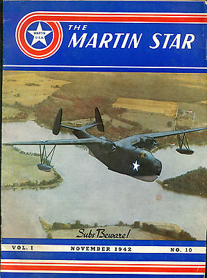 #ad MARTIN STAR Aircraft Magazine #10 November 1942 $29.99