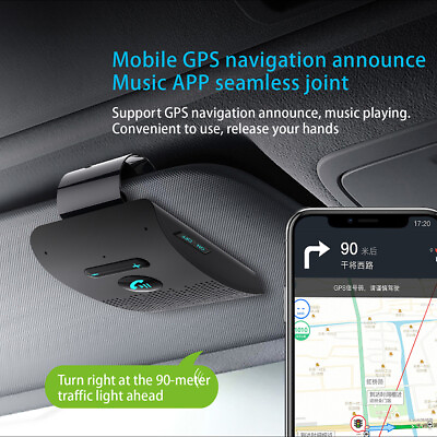 #ad Wireless Bluetooth compatible Hands Free Car Kit Speaker Phone Sun Visor FM $13.99