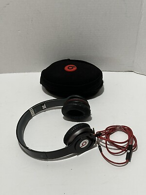 #ad Monster Beats Dr. Dre Solo HD Black Wired Noise Canceling Headphones With Case $35.99