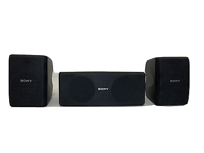 #ad Sony Speaker System SS CN15 Center and Two SS SR15 Side Speakers Tested $26.07