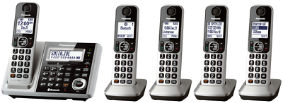 #ad Panasonic KX TG175C 5 Handsets Cordless Phone System Long Range 13h Battery NEW $102.92