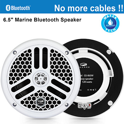 #ad #ad Bluetooth Marine Speakers Waterproof Boat Car Sound System Speakers for ATV UTV $139.99