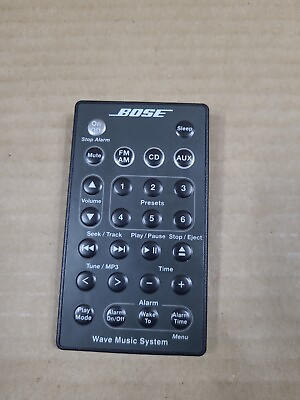 #ad GENUINE OEM Bose Wave Music System Black Remote Control AWRCC1 AWRCC2 Radio CD $10.00