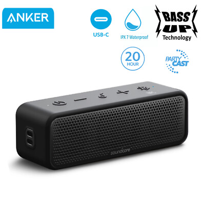 #ad Soundcore Select 2 Wireless Bluetooth Speaker Bass Waterproof 12W Refurbished $30.99