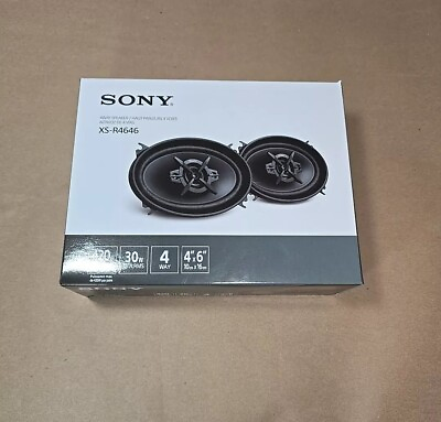 #ad Sony XS R4646 4quot; 4 Way Speakers for Car Audio 420W Peak Per Pair 30W NEW $59.00
