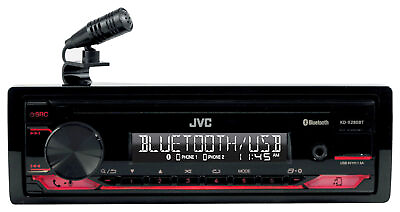 #ad JVC KD X280BT 1 Din Car Stereo Digital Media Receiver w Bluetooth USB 13 Band EQ $69.00