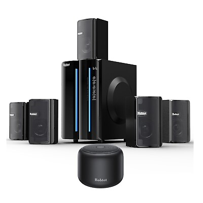 #ad Surround Sound System for TV Home Theater Systems Mini Bluetooth Speaker Black $89.99