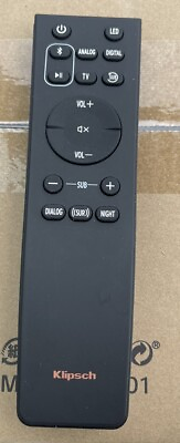 #ad Klipsch Cinema 600 3.1 Channel Soundbar System GENUINE Remote Control $45.00