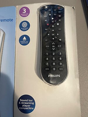 #ad Philips Universal Audio Video Remote Control For Sound Bar amp; Streaming Player $6.40