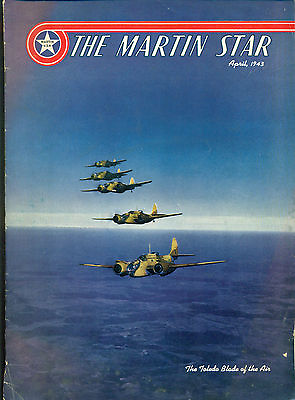 #ad MARTIN STAR Aircraft Magazine April 1943 $24.99
