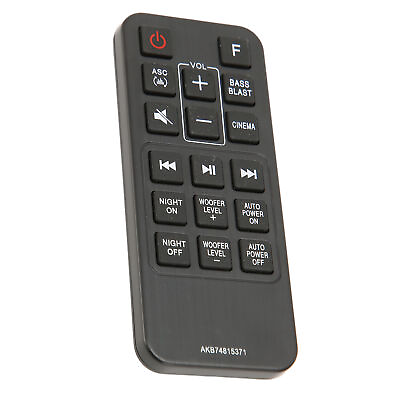 #ad Soundbar Remote Control Sensitive Replacement Bar Speaker Remote Control For $8.48
