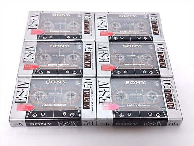 #ad ［SEALED x 6］SONY Metal ES Ⅳ 50 Type IV Metal Position Audio Cassette Tape #0112 $269.90