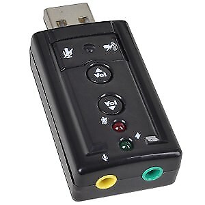 #ad N USB5CH 5.1 CHANNEL USB 2.0 EXTERNAL DIGITAL SOUND ADAPTER PLUG IN HEADPHONES . $20.80