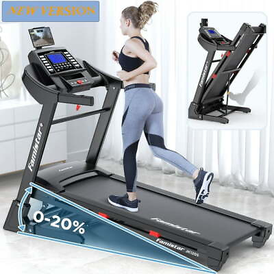 #ad Famistar Clearance Folding Treadmill for Home with 20 Levels Auto Incline 300LB $649.99