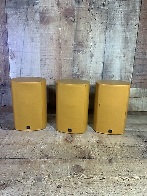 #ad JAMO Orange Indoor Surround Sound Speaker Set Of 3 Rare HTF Tested Works $59.99