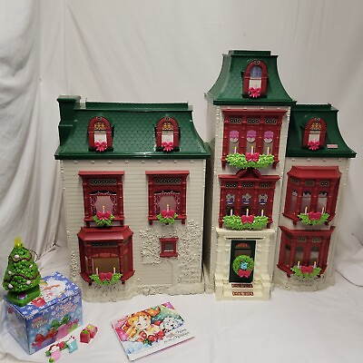 #ad Fisher Price Loving Family Home For Holidays Christmas Dollhouse w Accessories $250.00
