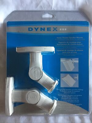 #ad Dynex home theater speaker mounts DX SWM2W New $18.95