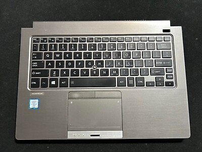 #ad Toshiba Portege Z30 Z30 C Laptop Gray Palmrest Upper Cover US Backlit Keyboard $46.60