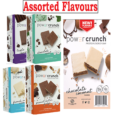 #ad Power Crunch Protein Energy Bar 7 Oz 5 count Assorted Flavours $10.50
