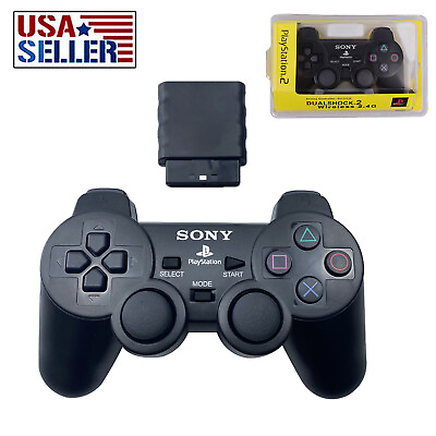 #ad For Sony PlayStation PS2 Wireless Wired Controller 2.4GHz Dual Vibration Gamepad $25.99