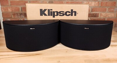 #ad Klipsch Icon KS 14 8ohm 50W Bookshelf Speakers Pair Of 2 Curve Speakers Black $125.00