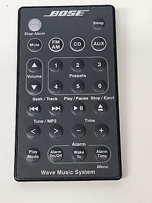 #ad Bose wave music system remote control for AWRCC1 AWRCC2 Radio CD Black OEM $17.99