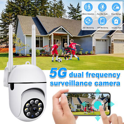 #ad 5Gamp;2.4G Wireless Security Camera System Outdoor Home HD 2 Way AudioNight View $26.99