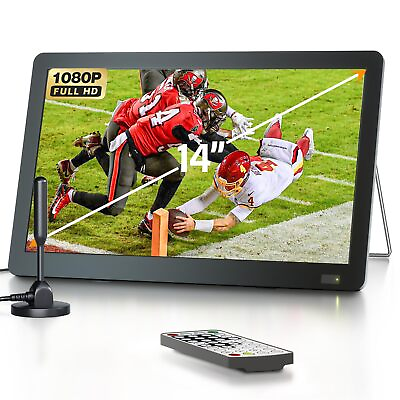 #ad 14 inch PortableTV with Antenna Portable Small TV with ATSC TunerRechargeab... $237.00