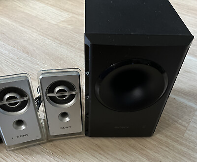 #ad Sony SRS D21 Black Speaker Subwoofer Unit amp; Speakers Computer Works $48.95