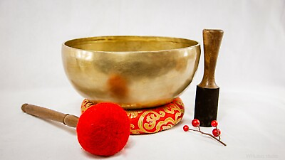 #ad Tibetan 8quot; Handmade Singingbowl for chakrasound healing meditation $104.00