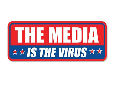 #ad The Media Is The Virus Sticker Conservative Bumper Sticker political stickers $3.99