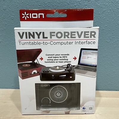 #ad Ion Audio VINYL FOREVER Turntable to Computer LP amp; Cassette to MP3 for Mac PC $25.00