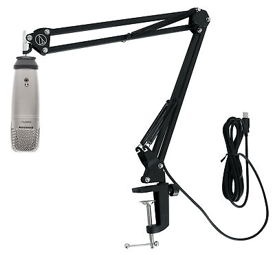 #ad Samson C01U Pro USB Microphone Recording Streaming MicAudio Technica Boom Arm $63.99