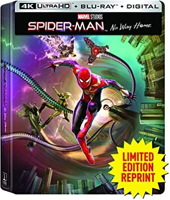 #ad New Steelbook Spider Man: No Way Home 4K Blu ray Digital $25.00