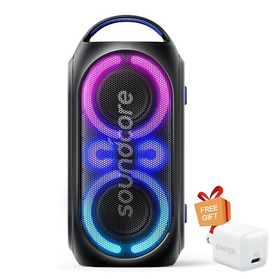 #ad Soundcore Rave Party 2 Portable Speaker 120W Stereo LED Show for Camping Party $159.00