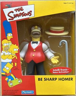 #ad WOS The Simpsons Cartoon Interactive Be Sharp Home Figure Mail Exclusive New Box $45.88