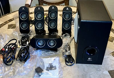 #ad #ad Logitech X 530 5.1 Surround Sound System With Subwoofer 100% NEW CONDITION $105.00