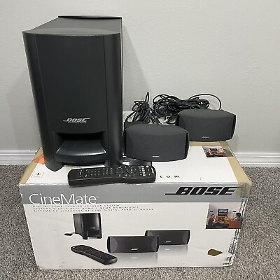 #ad #ad BOSE CineMate Series I 1 Digital Home Theater System w Remote Speakers Box $198.49
