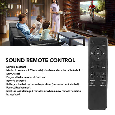 #ad Soundbar Remote Control Replacement Bar Speaker Remote Control For BAR 5.1 2 $8.44